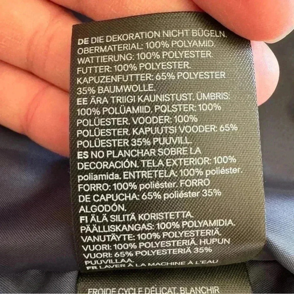 H&M Yellow NY Youth Puffer Vest Jacket Removable Hood SZ 8-10 #2233 - Picture 6 of 12